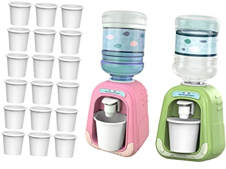 Milisten 1 Ensemble Distributeur d'eau Faire Semblant de Jouets Distributeur d'eau pour Enfants Mini Distributeur d'eau Mini Fontaine à Boire Fontaine Eau Plastique
