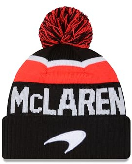 New Era Adult's Knit Sport Mclaren Motor F1 Racing Beanie Knit Hat Black