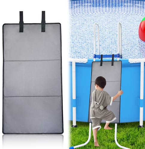 Poolleiter Sicherheitsschutz, Pool Zubehör Pool Leiter Guard Sicherheitsnetz, Kindersicherung Poolleiter, Oberirdische Sicherheitsabdeckung für Verhindern,Dass Kinder vom Klettern,Fallen,Ertrinken (B)