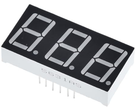 Blmirror 0,56 LED-Anzeige 7 Segment 3 Bit Ziffernröhre Rot Gemeinsame Kathode Digital 0,56 Led 7 Segment