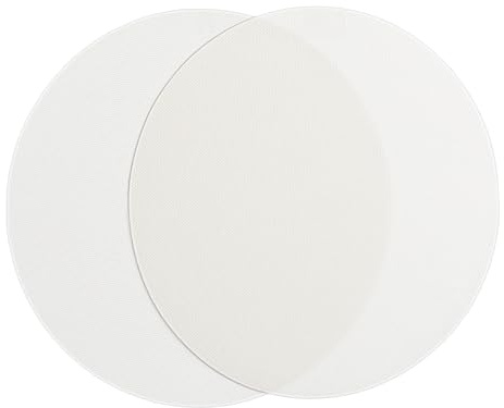 KOMBIUDA Difusor De Luz De Techo Led Suave 18 Cm Beige 2 Piezas Película Difusora De Luz De Pantalla Para Lámparas De Techo Niños Dormitorios y Sala De Estar
