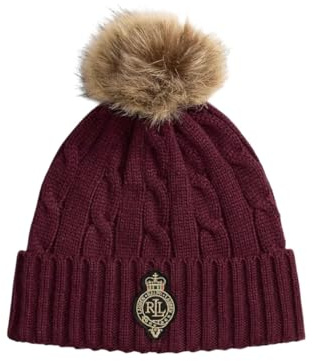 Ralph Lauren CBL CRST PTC-Hat 006 - Dark Garnet One Size, Orange, One size