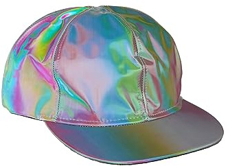 Fun Costumes Back to the Future Marty Mcfly Hat, Holographic Adjustable Cap, Officially Licensed Marty Mcfly Costume Accessory