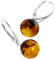 InCollections Damen-Ohrhänger 925/000 Sterlingsilber mit Bernstein 0030260171570