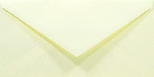 Netuno 50 Briefumschläge Creme DIN lang 110x220 mm 80g Rainbow lange Briefumschläge DL Spitzklappe Umschläge Ecru ohne Fenster Papierumschläge farbig für Einladungen Hochzeit Geburtstag Weihnachten