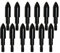 MILAEM 12pcs Bogenschießen Pfeilspitzen 100/125/150 Grain Jagdspitzen Pfeilspitze Stahl Spitze Broadhead für Bogenpfeile Armbrustpfeile Armbrust Bolzen