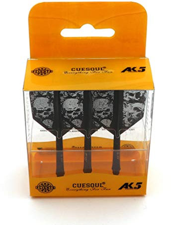 CUESOUL ROST Integrated Dart Shaft and Flights,big wing shape,Set of 3 pcs Skull Pattern(CSAK-5KL12)