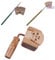 yinfente Violine Geige Brücke Halt Klemme Violine Tools Steg Messer Cutter Saite Slot Dateien Gitarrenbau Tools Geige Gitarre Werkzeug (Klemme & Messer und Dateien) Clamp + Knife + File