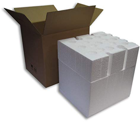 EMBALAJE EPS+CARTON 9 BOTELLAS (lote de 3 unidades) ENVÍO GRATIS A PENÍNSULA