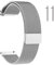 JUHONNZ Quick Release Watch Strap, Mesh Woven Metal Watch Band with Magnetic Clasp for Men and Women, Universal Strap for Smart Watches and Seiko Watches 16mm Sliver