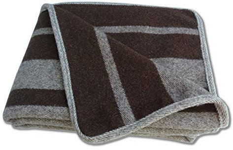 SCHULZ - Für den Menschen & Sein Haus! - Manta de Rustica - Wolldecke - schwere Sofa-Decke aus andalusischer gewalkter Merinowolle/Naturfarben / 170x120cm