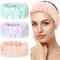 3 Stücke Spa Gesicht Stirnband für Schminken und Waschen Gesicht Frauen Spa Yoga Sport Dusche Gesicht Stirnband Elastisch Kopfwickel für Mädchen (Hellorange, Hellviolett, Hellgrün)