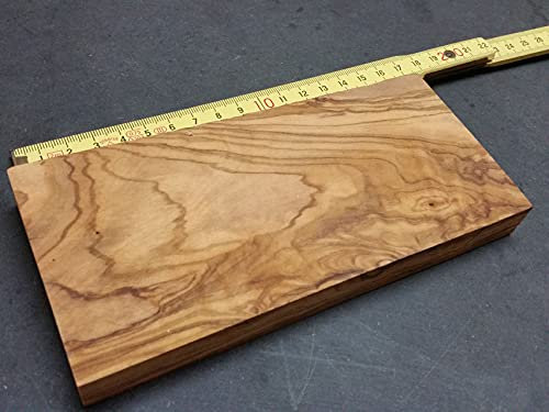 D.O.M. Madera en bruto de madera de olivo, 170 x 80 x 18 mm