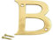 TERF® 3 Inch (75mm) Brass Polished Finish Screw Fix Front Door Letter '' B '' Mailbox Hotel House Door Letter Suitable for All Door Types Wooden, u PVC and Composite With Fixing Screw [ Letter - B ]