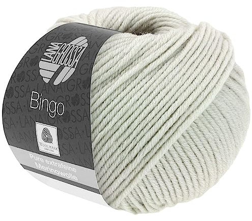 LANA GROSSA Bingo | Extrafeine Merinowolle waschmaschinenfest und filzfrei | Handstrickgarn aus 100% Schurwolle (Merino extrafein) | 50g Wolle zum Stricken & Häkeln | 80m Garn FB 747