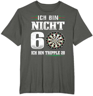 Darts 60. Geburtstag Dart 60 Jahre Dartspieler T-Shirt