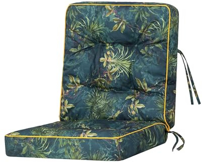 Bjird Bankauflage für Gartenmöbel, Gartenbank, Polsterauflage für Hollywoodschaukel, Auflagen für Gartenschaukelkissen, Sitzkissen, Stuhlauflage, Indoor/Outdoor - Grüne Wiese - 60 cm (1 Stück)