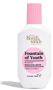 Bondi Sands - Fountain of Youth Bakuchiol Serum - Sanftes, veganes Anti-Aging Serum für das Gesicht, gegen Falten und Altersanzeichen, mit Retinol-Alternative für empfindliche Haut, 30ml