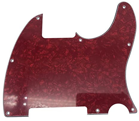 8 Löcher für Tele TL Blank Pickguard Scratch Plates mit Schrauben für verschiedene Farben für Telecaster Pickguard Platte(Color:11)