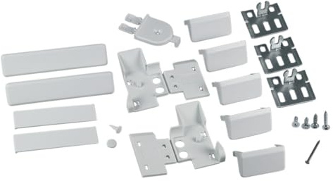 easyPART Kompatibel/Ersatz für BOSCH 00491368 Befestigungssatz Flachscharnier Scharnier Montageset Kunststoff weiß Kühlschrank Gefrierschrank passend auch Küppersbusch 430153 und 05276742