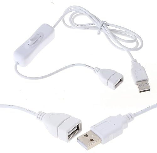 1 PC 1M câble USB mâle à Femelle Interrupteur Marche arrêt câble Bascule Lampe à LED Ligne électrique Noir électronique Conversion de Date Durable Processed