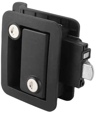 Pestillo de Puerta de Remolque, Cerradura de Puerta de Camper de Zinc Abierta para Cerradura de Puerta de Autocaravana para Auto para Yate para Autocaravana