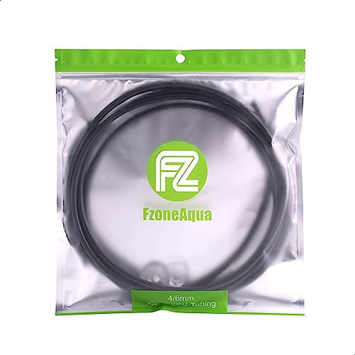FZONE Tubo a prueba de CO2 para acuario de 16 pies, diámetro interior de 3/16 pulgadas, color negro, de grado alimenticio, tubo de línea de aire