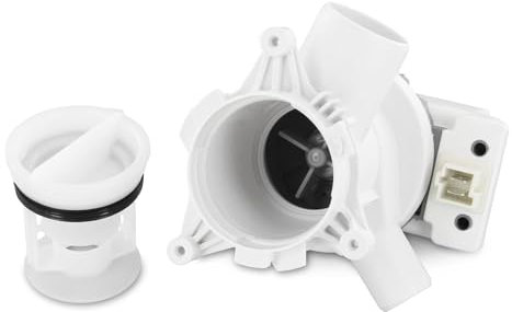 DEKAROX HANYU - Bomba de desagüe (34 W, cabezal de bomba y colador, para lavadora Beko Blomberg Arcelik 2840940100 2880401800)