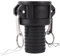 FOGWOWO Polypropylen Camlock-Armaturen,Nocken und Nut schlauchver schraubung,Standard Typ C Nockenschloss-Armaturen,Weiblich Kopplung mit 2 Männlich