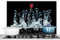 KitchenYeah© Paraschizzi Paraspruzzi per Cucina Lamiera Alluminio 80x55 cm Alzatina Top Decorazioni Cucine Frutti di Bosco - Acqua - Nero - Frutta - Lampone
