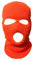HIDRUO Blue Ski Mask, 3-Hole Full Face Mask Cover, Winter Balaclava Cap Knitted Face Cover for Outdoor Sports (Neon Orange)