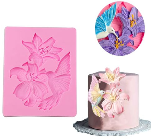 Kuchenformen Lilien Vogel Fondant Schokolade Silikonformen DIY Kuchen Backformen