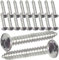 Viti autofilettanti Pozidriv da 5,5 mm x 32 mm, in acciaio inox di grado marino A4-316 (confezione da 20)