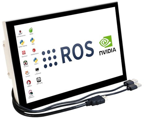 Yahboom Moniteur Raspberry Pi 10,1 Pouces avec Panneau IPS 1920 x 1080 Écran Tactile 178° Full Viewing View Mobile Monitor for ROS Small Ordinateur/PC/RPi 5/4/3 Jetson Orin Horizon