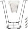 Metal Trash Bag Holder, Leaf Bag Holder, 30-45 Gallon Heavy Duty Rust-Resistant, Large Capacity Foldable Leaf Bag Holder for Yard Camping Garden