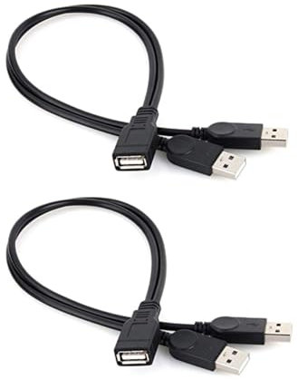 Villageboom Divisor USB Y 1 a 2 – Cada compra financia África Proyectos Solares – Cable USB doble, 1 conector hembra 2 macho (2 unidades)