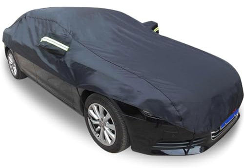 SRTMIRJJ Autoabdeckung Halbgarage für FIAT Panda/Panda Cross 2006-2023, Wetterfeste Autoplane Staubdicht UV Schutz Auto Abdeckplane Outdoor Zubehör,A/Dark Blue-C/Off-Road Vehicle