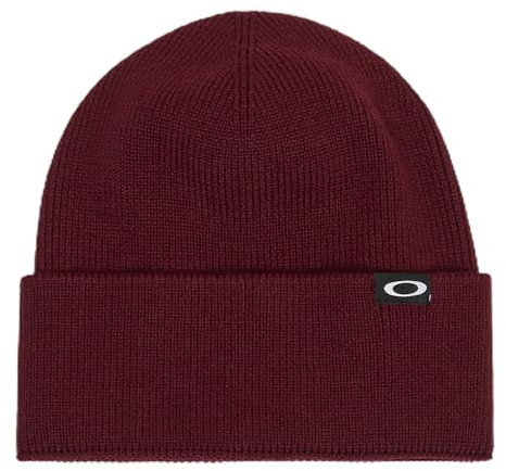 Oakley Herren Cuffed Ellipse Recycled Beanie-Mütze, Grenache, Einheitsgröße