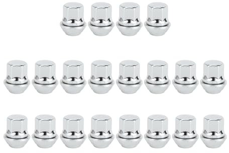 TUCKBOLD Dadi per Ruote M12x1.5mm per Ford Focus 30mm Robusti | Dadi per Ruote Tono Argento 20 Pezzi