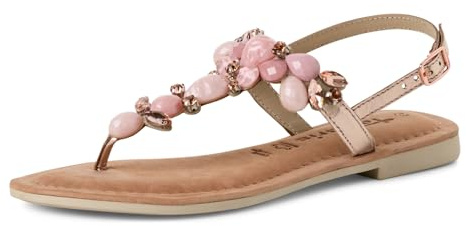 Tamaris Damenschuhe Klassische Ballerinas, Frauen Flats, Comfort Lining, TOUCHit-Fußbett, Slip-ons, klassisch elegant, Ballerinen, Rose Comb, 38 EU