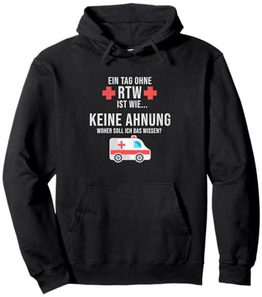 Rettungsdienst Sanitäter Notfallsanitäter Examen Pullover Hoodie