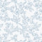 LiKiLiKi Self Adhesive Wallpaper 44cm x 5m Peel and Stick Wallpaper Blue and White Floral Contact PaperArt Deco Sticky Back Wallpaper Removable for Living Room Bedroom Cabinet