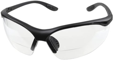 wolfcraft Bügelschutzbrille mit Sehstärke - 4944000 - Bügelbrille zum Schutz vor mechanischer Gefährdung mit Korrekturbereich +3,0 Dioptrien