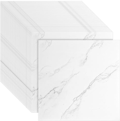 CYEER 40 Stück PVC Bodenbelag Selbstklebend, 30x30CM Vinylboden Selbstklebend Badezimmer, Bodenfliesen Selbstklebend, Selbstklebende Bodenfliesen für Küche, Wohnzimmer, Badezimme