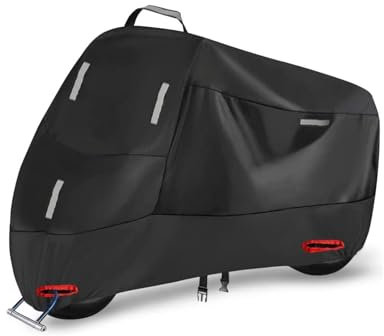 Fundas para Motocicleta Tela Oxford Impermeable Resistente al Viento Protección UV con Orificios de Cierre para Harley Davidson Road King 1994-2024 Accesorio Exterior para Motocicleta