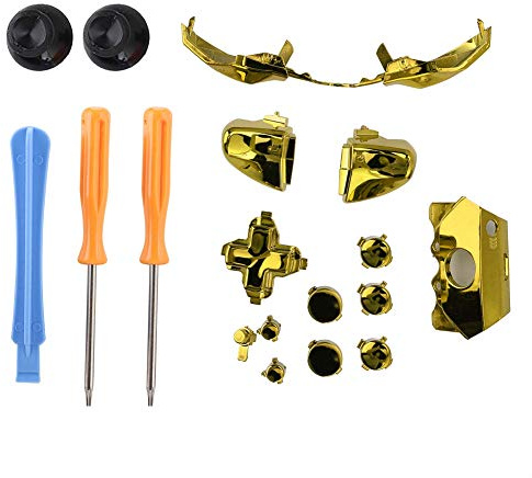 Fyearfly Xbox-Controller-Tasten-Set, goldfarben, einfache Reparatur und Anpassung, erschwinglich