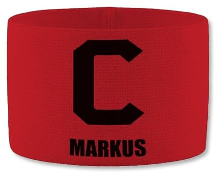 SR Teamsports Jako Kapitänsbinde personalisiert C Kapitän mit Name | Training, Geschenk, Fußballfan, Gadgets, für Jungs, elastisch, Malle Accessoires