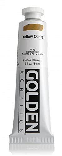 Pro-Art-Golden Peinture Acrylique Lourde, Ocre Jaune, 59,1 ML