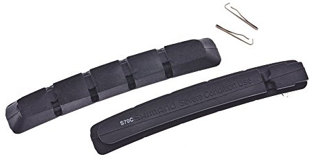 Shimano Bremsgummi S70C geräuscharm, für Trockenheit, Schwarz