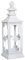 Lanterna bianca in stile shabby chic “Chalet”, altezza 56 cm, colore opaco con dettagli romantici